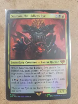 Sauron, the Lidless Eye Foil Near Mint MTG - Image 1