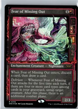 MTG - Fear of Missing Out (Showcase) (316) - DSK - Foil - Image 1