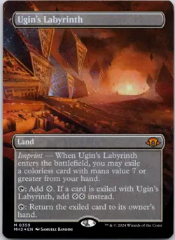 Ugin's Labyrinth (Borderless) 359 Modern Horizons 3 Near Mint FOIL MTG - Image 1
