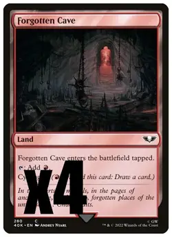 MTG | Forgotten Cave (x4 Playset) | (NM) Warhammer 40,000 40k - Image 1