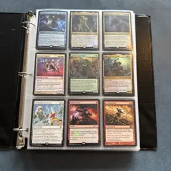 Magic The Gathering Collection Mtg Binder 360 Cards RARES FOILS VINTAGE REVISED - Image 1