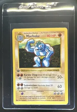 1999 Pokemon 1st Edition Machoke #34/102 - Image 1