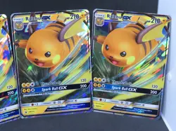 3 Pokemon Raichu GX SM213 Black Star Promo Ultra Rare Holo Oversized Lot CD3 - Image 3