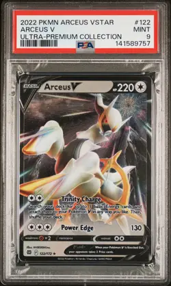 2022 POKEMON ARCEUS VSTAR ULTRA-PREMIUM COLLECTION #122 ARCEUS V PSA 9 - Image 1