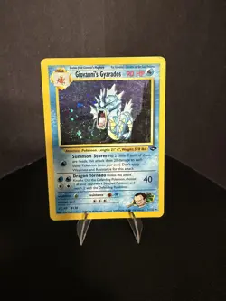 Giovanni's Gyarados 5/132 Gym Challenge Holo Pokemon Card LP - Image 1