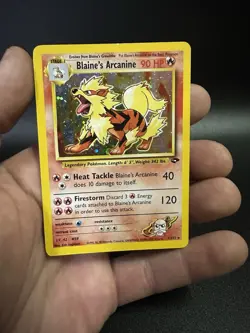 Pokemon TCG Blaine's Arcanine 1/132 Gym Challenge - Image 1