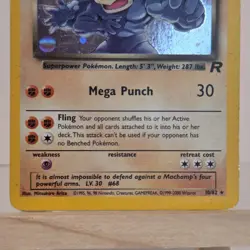 Dark Machamp 10/82 Team Rocket Holo 2000 WOTC Pokemon Card MP - Image 4
