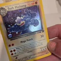 Dark Machamp 10/82 Team Rocket Holo 2000 WOTC Pokemon Card MP - Image 5