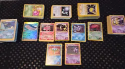 Pokemon card lot 308 cards. Neo Genesis, E-reader cards, Rocket, Gym Challenge, - Image 1