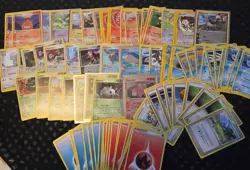Pokemon card lot 308 cards. Neo Genesis, E-reader cards, Rocket, Gym Challenge, - Image 4