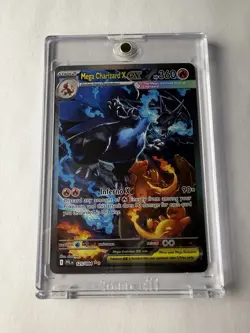 Mega Charizard x EX 125/094 Phantasmal Flames Holo Pokemon Card - Image 1