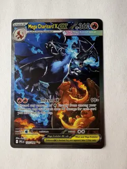 Mega Charizard x EX 125/094 Phantasmal Flames Holo Pokemon Card - Image 2