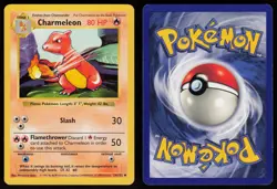 Charmeleon 24/102 Uncommon Base Set Shadowless Pokemon - Image 3