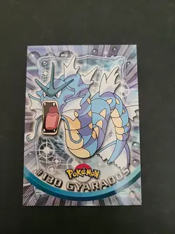 LP Pokemon Topps Gyarados #130 1999 Topps TV Animation Edition Blue Logo - Image 1