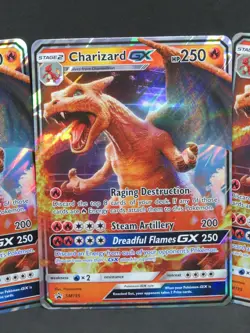 3 Charizard GX SM195 Sun & Moon Black Star Promo Pokemon Oversized Lot CD3 - Image 3