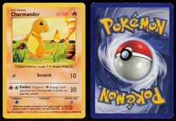 Charmander 46/102 Common Base Set Shadowless Pokemon - Image 3