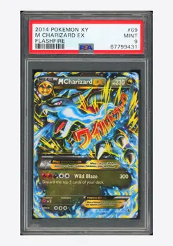 Pokemon PSA 9 M Charizard EX Holo 2014 69/106 Flashfire English - Image 1