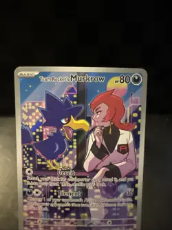 2025 Pokemon Destined Rivals Team Rocket's Murkrow #200/182 - Image 2