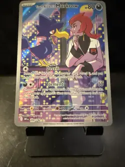 2025 Pokemon Destined Rivals Team Rocket's Murkrow #200/182 - Image 3