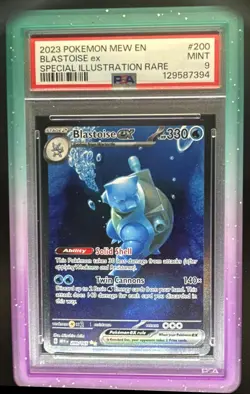 2023 Pokemon SV 151 Blastoise ex #200/165 PSA 9 - Image 1