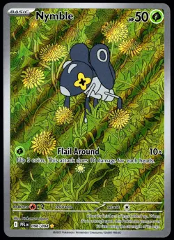Pokemon TCG Nymble 096/094 Phantasmal Flames Illustration Rare Card - NM - Image 1