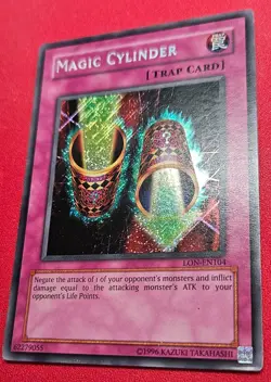 1x Yu-Gi-Oh! Magic Cylinder - LON-EN104 - Secret Rare - Unlimited Edition - LP - Image 1