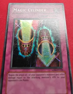 1x Yu-Gi-Oh! Magic Cylinder - LON-EN104 - Secret Rare - Unlimited Edition - LP - Image 3