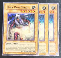3x Dark Dust Spirit PGD-017 Pharaonic Guardian Unlimited LP Playset - Image 1