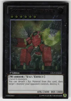 Gauntlet Launcher (UTR) LTGY-EN045 Ultimate Rare 1st Edition Yu-Gi-Oh - Image 1