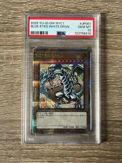 Yu-Gi-Oh! PSA 10 Blue-Eyes White Dragon Ukiyo-e 25th Secret NYC1-JP001 Japanese - Image 1