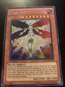 Rosaria, the Stately Fallen Angel PRC1-EN016 1st Edition Secret Rare 2012 - Image 1