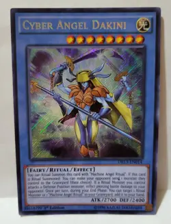 YUGIOH CYBER ANGEL DAKINI DRL3-EN014 1St EDITION SECRET LIGHT PLAYED - Image 1