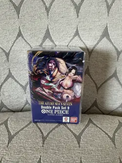 One Piece TCG: Double Pack Set 9 The Azure Sea's Seven - New Sealed - Image 1