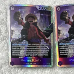 Bandai Monkey.D.Luffy ST26-005 Character Holo x2 One Piece Card Game English - Image 2