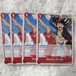 Monkey.D.Luffy (ST23-004) Character Card Lot x4 Bandai English One Piece CCG - Image 1