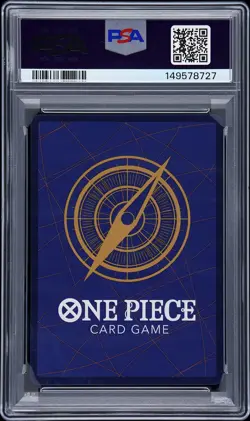 2025 ONE PIECE OP11-A FIST OF DIVINE SPEED 3RD ANNIV-GOLD MONKEY D. LUFFY PSA 10 - Image 2