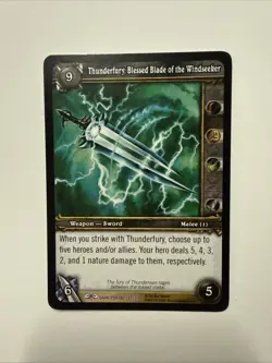 WoW TCG - Epic - Thunderfury, Blessed Blade of the Windseeker - Equipment - Image 1