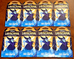 Disney Lorcana The First Chapter Sleeved Booster Packs Lot of 8 - BRAND NEW - Image 1