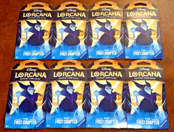 Disney Lorcana The First Chapter Sleeved Booster Packs Lot of 8 - BRAND NEW - Image 2