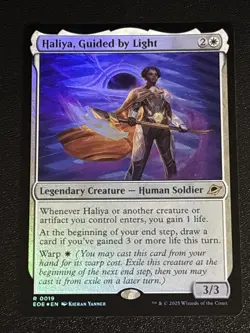 MTG Edge of Eternities Haliya, Guided by Light Foil 0019 NM Rare - Image 1