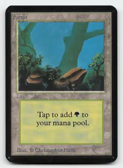 Forest (A) # Alpha Edition Magic The Gathering Card - Image 1