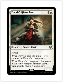 1x Elenda's Hierophant, Lost Caverns of Ixalan Commander, Magic MTG NM - Image 1