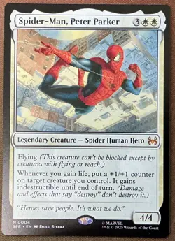 Spider-Man, Peter Parker 0004 SPM SPE MTG Spiderman White Eternal - Image 1