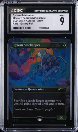 2025 MAGIC: THE GATHERING - SLD: ALIEN AURORAS #2109 SYLVAN SAFEKEEPER CGC 9 - Image 1