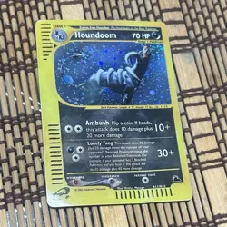 Nintendo Pokemon TCG Houndoom Holo 70 HP Stage 1 Card H11/H32 2003 - Image 1