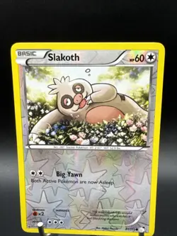 Pokemon 2014 Reverse Holographic Basic SLAKOTH 81/111 Trading Card - Image 2