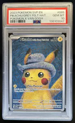 2023-25 Pokemon SV Black Star Promos - SVP EN Pikachu #085 PSA 10 - Image 1
