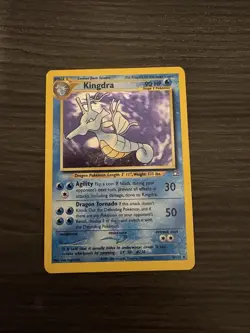 Pokemon Kingdra Unlimited Holo Rare TCG Card Neo Genesis 8/111 - Image 1