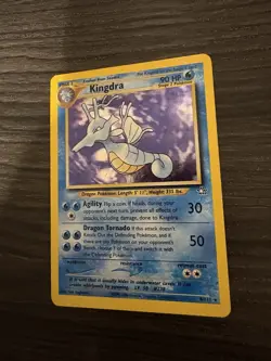 Pokemon Kingdra Unlimited Holo Rare TCG Card Neo Genesis 8/111 - Image 2