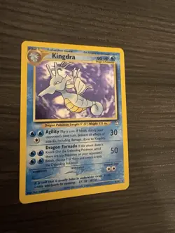 Pokemon Kingdra Unlimited Holo Rare TCG Card Neo Genesis 8/111 - Image 3